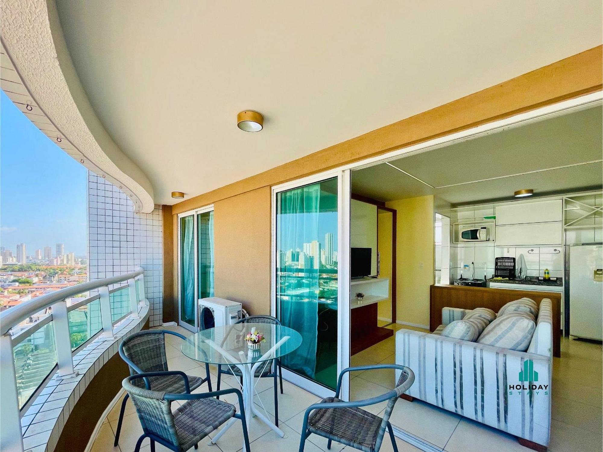 Apartamento de 1 Quarto Deluxe com vista para o mar.